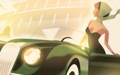 Un tuffo nel passato con le illustrazioni vintage di Mads Berg