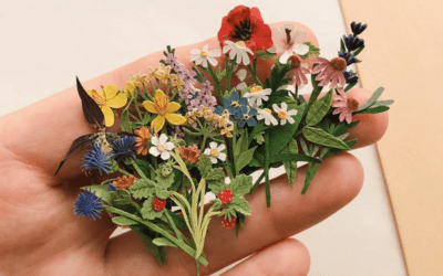 I mini capolavori botanici in carta di Tania Lissova