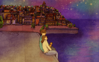 Illustrazioni in stile manga che idealizzano la vita di coppia