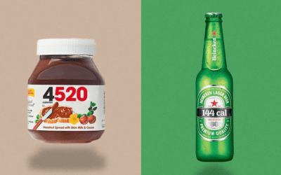 Due studenti hanno sostituito i loghi dei cibi confezionati con le calorie che contengono