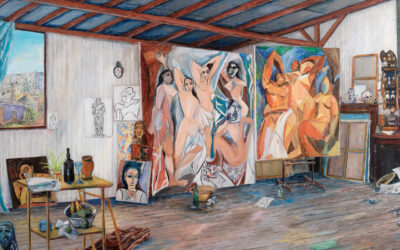 Damian Elwes ha dipinto oltre 200 studi degli artisti più famosi