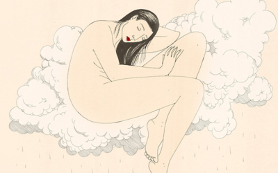 Illustrazioni in stile orientale per affrontare con delicatezza temi psicologici: Harriet Lee-Merrion