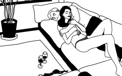 Frammenti di intimità in bianco e nero nei disegni di Francesca Fusari