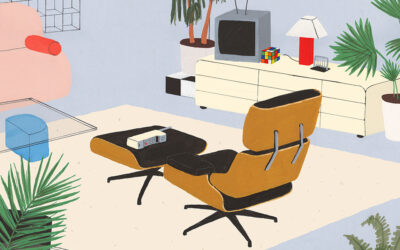 Dettagliate illustrazioni di interni per gli appassionati di design: Lianne Nixon