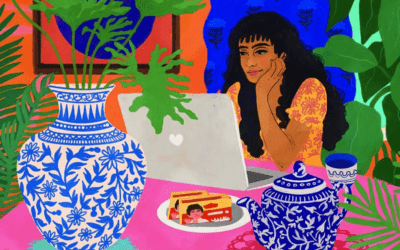 Illustrazioni ispirate alle tradizioni e ai coloratissimi interni delle case indiane: Neethi Goldhawk