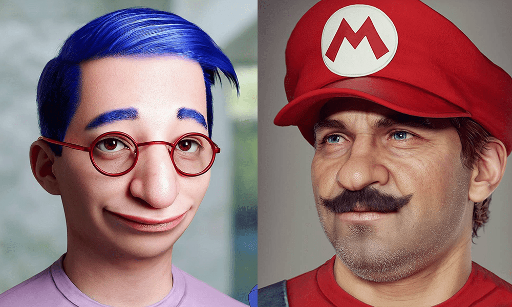 I personaggi dei cartoni animati e dei videogiochi diventano reali nei ritratti 3D di Hossein Diba