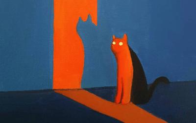 Gatti spiritati ed altre creature inquietanti nei dipinti di Itsallinsideus