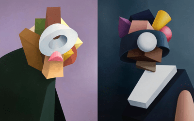 I ritratti geometrici di Jason Boyd Kinsella indagano l’essenza della psicologia umana