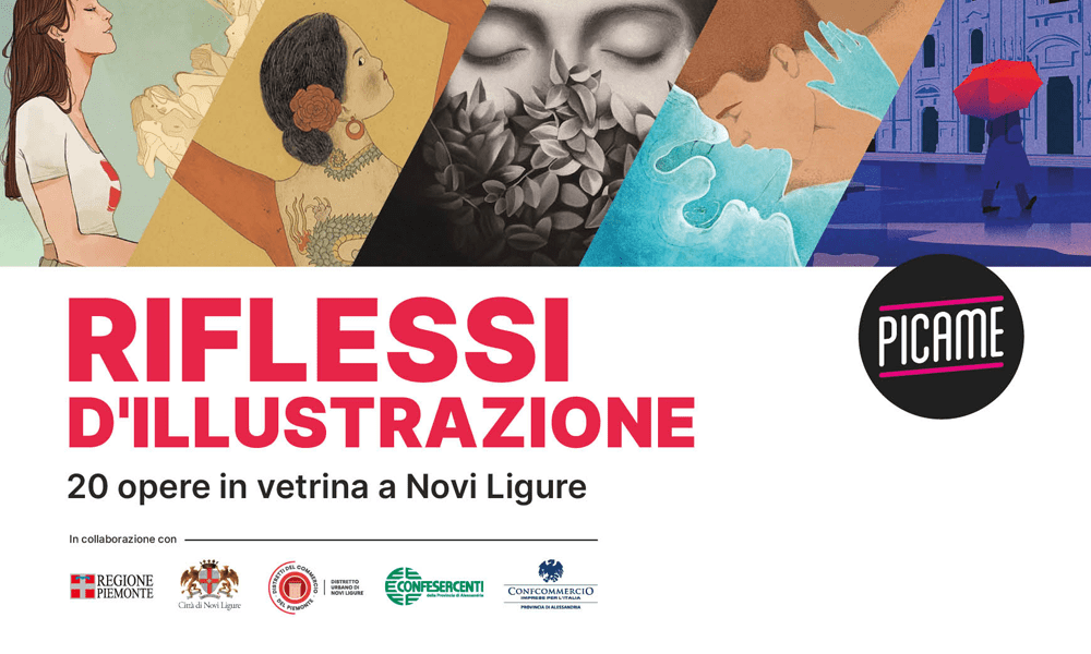 “Riflessi d’Illustrazione”: 20 opere di illustratori italiani in vetrina a Novi Ligure