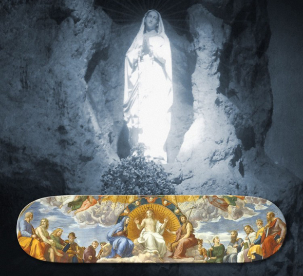 “Disputation of Holy Sacrament” Skateboard