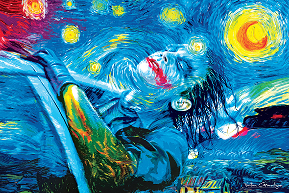 Van Gogh incontra Batman nei dipinti pop di Vartan Garnikyan