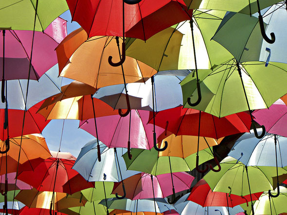 Floating Umbrellas