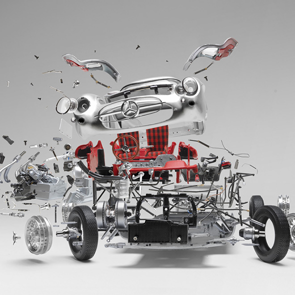 Exploded Sports Cars