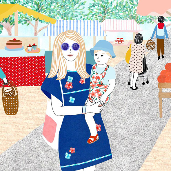 La delicatezza del quotidiano nelle illustrazioni di Manon De Jong