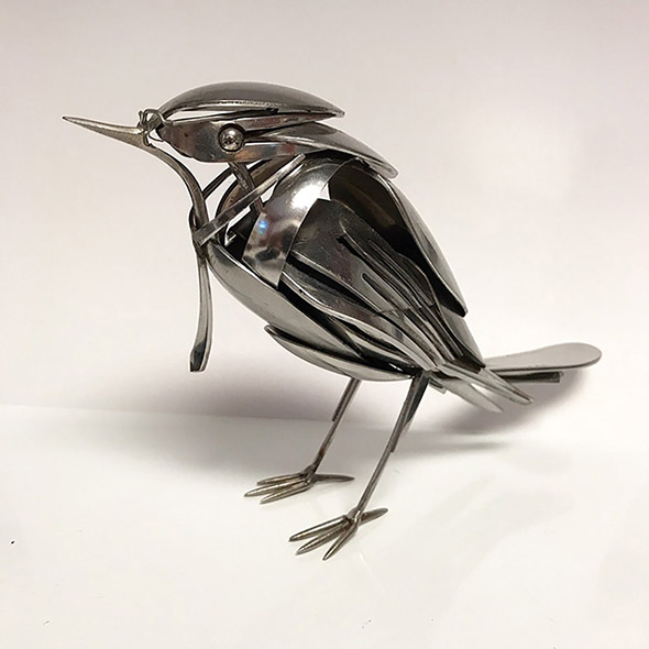 Matt Wilson e i suoi sorprendenti animali metallici fatti con materiali di scarto