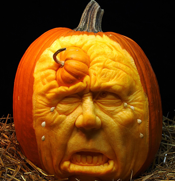 25 incredibili zucche-scultura di Halloween: Villafane Studios